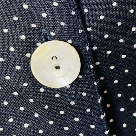 Vintage Pearl Beaded & Embroidered Sailor Collar Cottagecore Blouse 10 - Picture 3 of 8